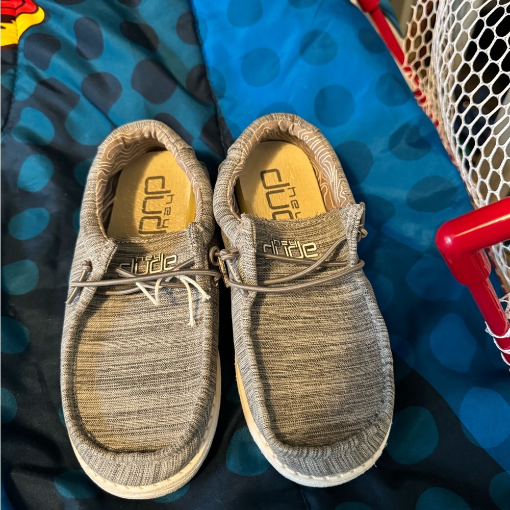 Hey Dude Child shoes. Worn once for pictures.